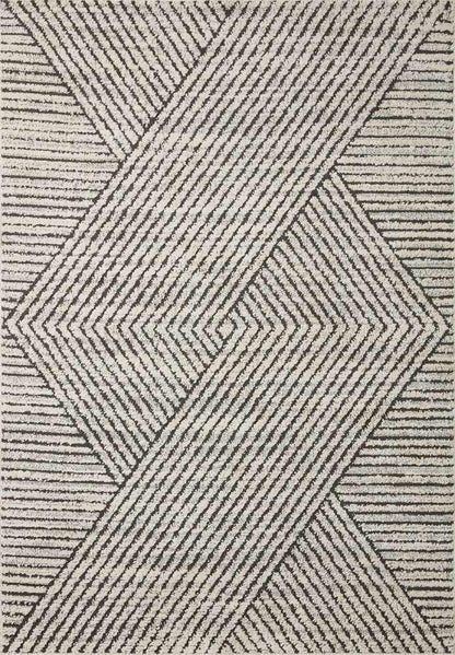 Loloi - Fabian Charcoal / Ivory 4-0in x 6-0in Accent Rug - FABIFAB-06CCIV4060 veiw 1