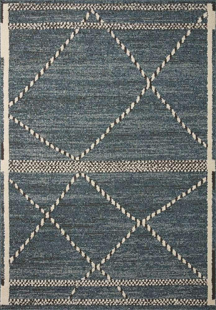 Loloi - Fabian Denim / Charcoal 5-3in x 7-6in Area Rug - FABIFAB-01DECC5376 veiw 1