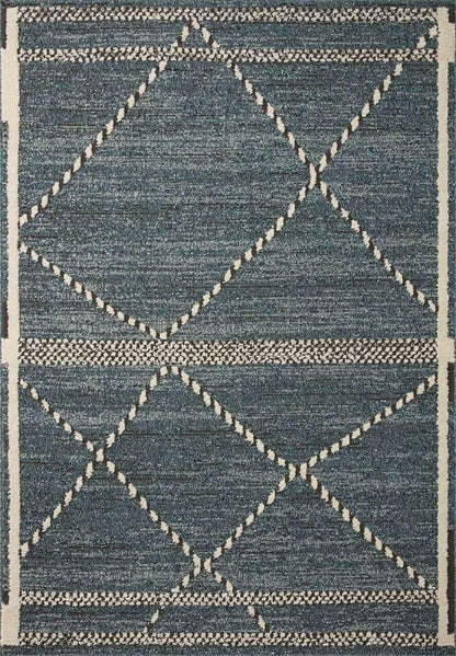 Loloi - Fabian Denim / Charcoal 5-3in x 7-6in Area Rug - FABIFAB-01DECC5376 veiw 1