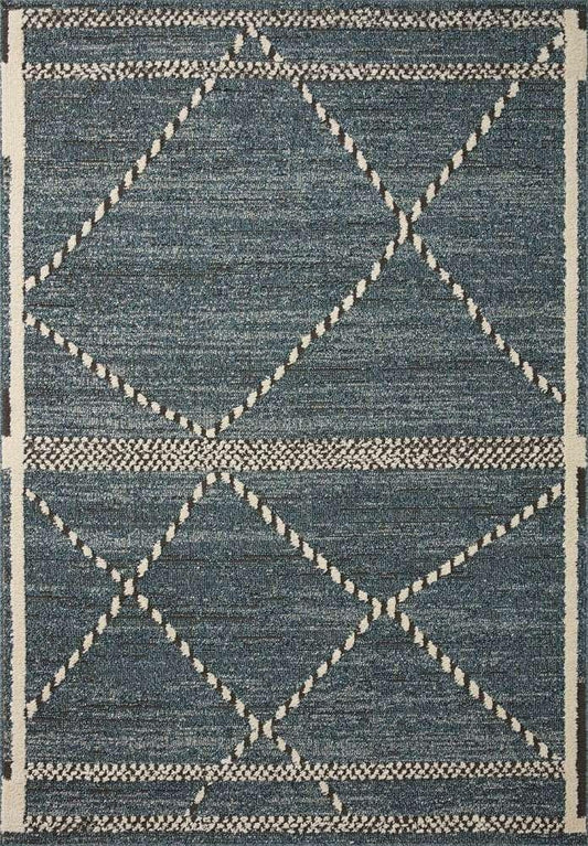 Loloi - Fabian Denim / Charcoal 5-3in x 7-6in Area Rug - FABIFAB-01DECC5376 veiw 1