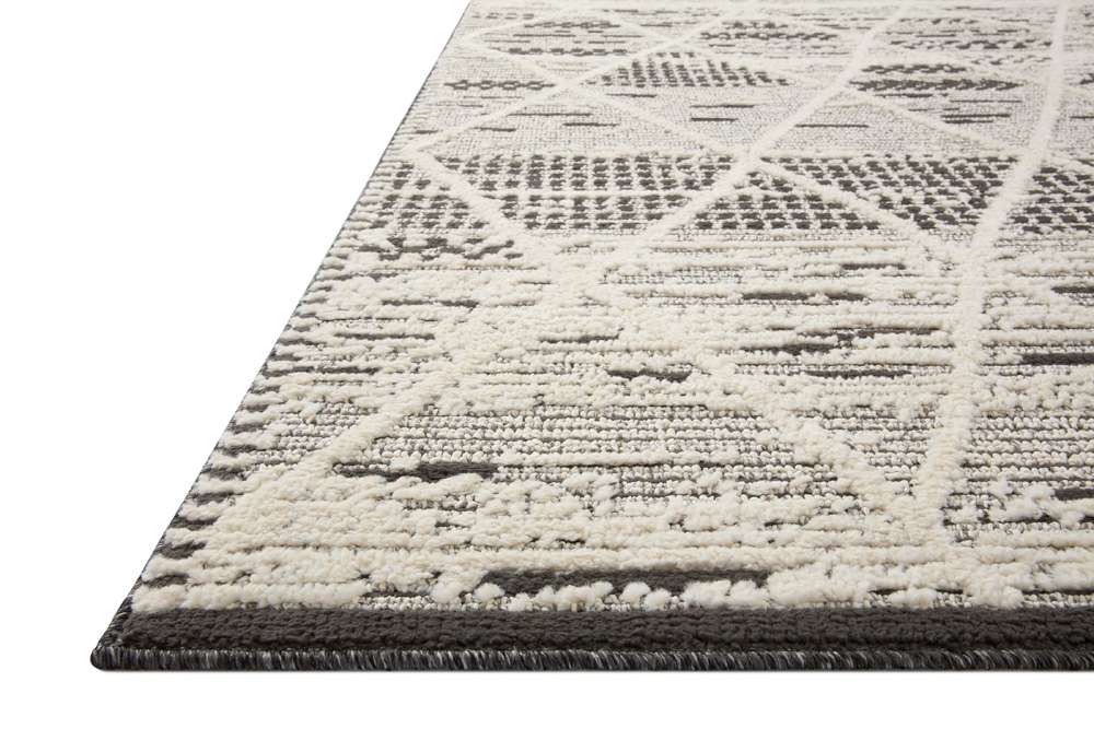 Loloi - Fabian Charcoal / Ivory 6-7in x 9-2in Area Rug - FABIFAB-03CCIV6792 veiw 3