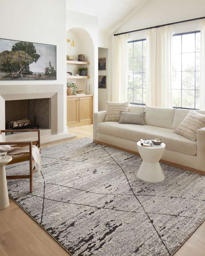Loloi - Fabian Grey / Charcoal 7-10in x 10 Area Rug - FABIFAB-04GYCC7AA0 veiw 2