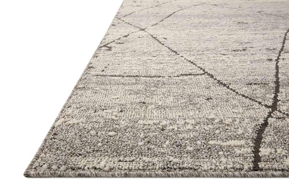 Loloi - Fabian Grey / Charcoal 7-10in x 7-10in Square Area Rug - FABIFAB-04GYCC7A0S veiw 3