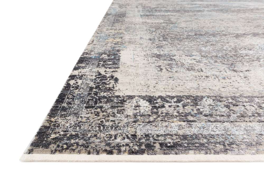 Loloi - Franca Charcoal / Sky 18in x 18in Sample Rug - FNCAFRN-03CCSC160S veiw 2