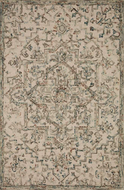 Loloi - Halle Grey / Ocean 18in x 18in Sample Rug - HALEHAE-01GYOC160S veiw 1