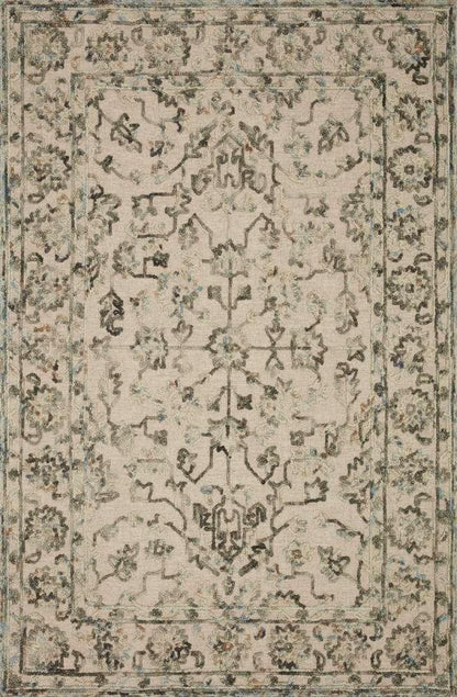 Loloi - Halle Grey / Sky 18in x 18in Sample Rug - HALEHAE-05GYSC160S veiw 1