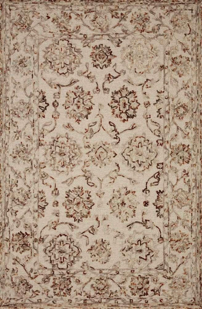 Loloi - Halle Taupe / Rust 18in x 18in Sample Rug - HALEHAE-03TARU160S veiw 1