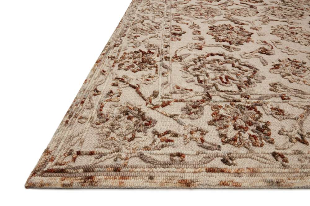 Loloi - Halle Taupe / Rust 18in x 18in Sample Rug - HALEHAE-03TARU160S veiw 3