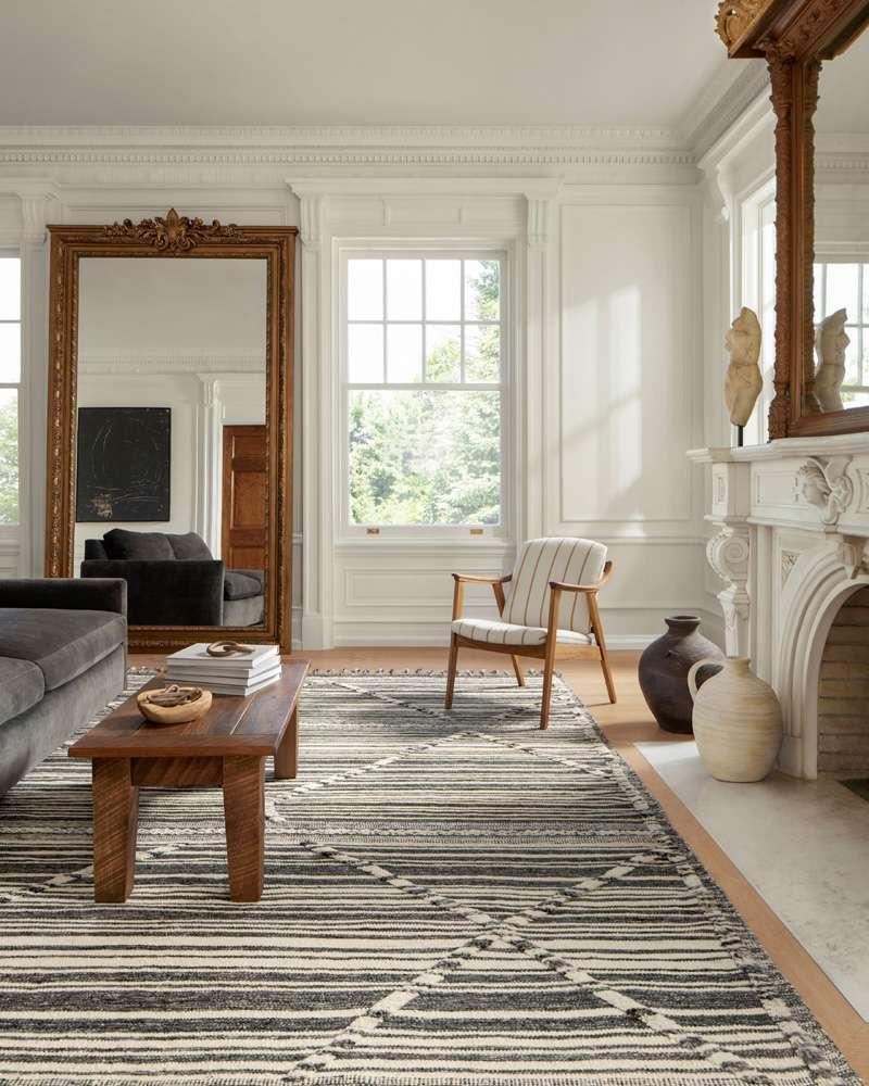 Loloi - Iman Ivory / Charcoal 2-0in x 3-0in Accent Rug - IMANIMA-01IVCC2030 veiw 2