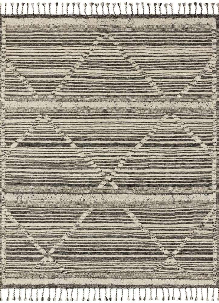 Loloi - Iman Ivory / Charcoal 4-0in x 6-0in Accent Rug - IMANIMA-01IVCC4060 veiw 1