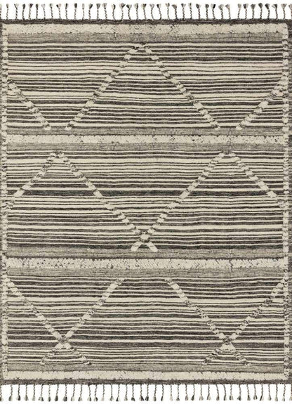 Loloi - Iman Ivory / Charcoal 4-0in x 6-0in Accent Rug - IMANIMA-01IVCC4060 veiw 1