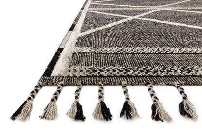 Loloi - Iman Beige / Charcoal 5-6in x 8-6in Area Rug - IMANIMA-02BECC5686 veiw 5
