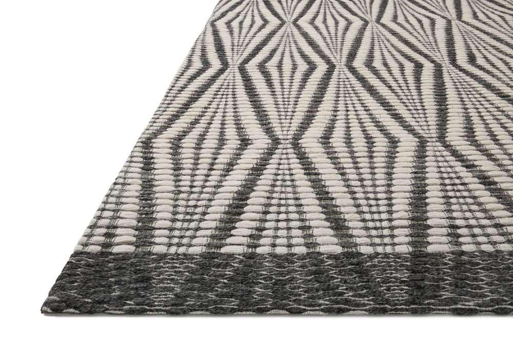 Loloi - Kenzie Ivory / Charcoal 3-6in x 5-6in Accent Rug - KENZKNZ-01IVCC3656 veiw 5
