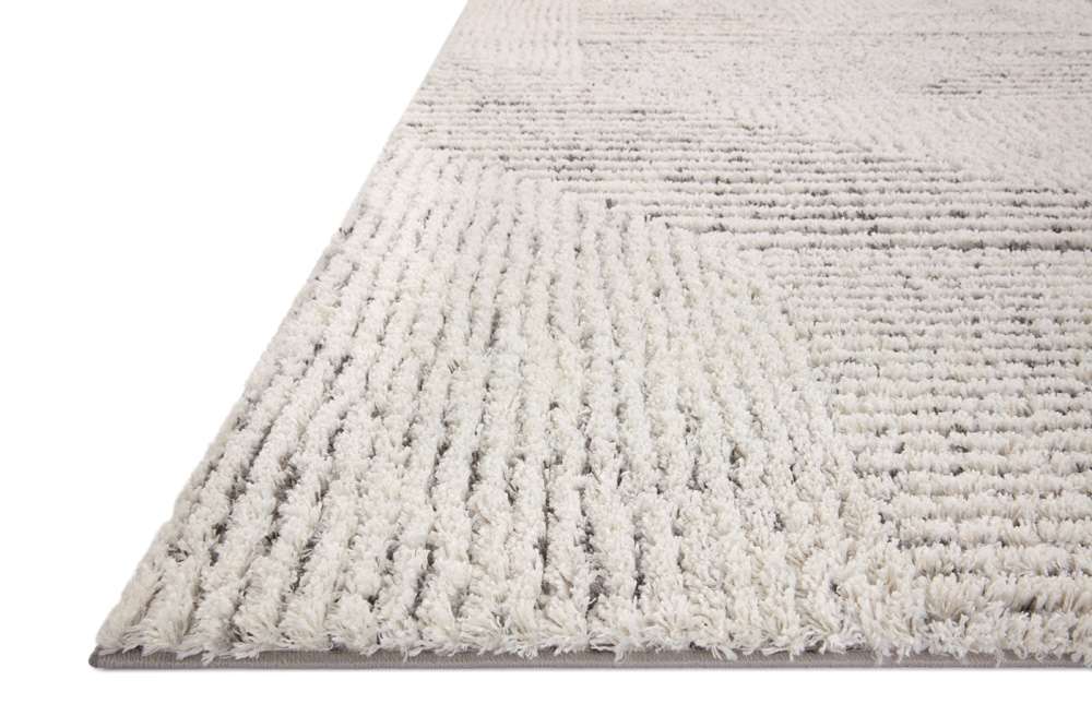 Loloi - Levitt Shag Ivory / Grey 2-3in x 4-0in Accent Rug - LEVTLEV-02IVGY2340 veiw 4