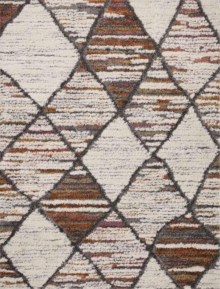 Loloi - Levitt Shag Ivory / Fiesta 2-7in x 7-6in Runner Rug - LEVTLEV-05IVFD2776 veiw 1