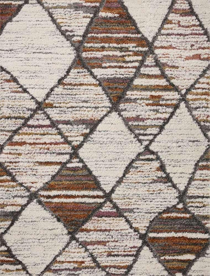 Loloi - Levitt Shag Ivory / Fiesta 4-0in x 6-0in Accent Rug - LEVTLEV-05IVFD4060 veiw 1
