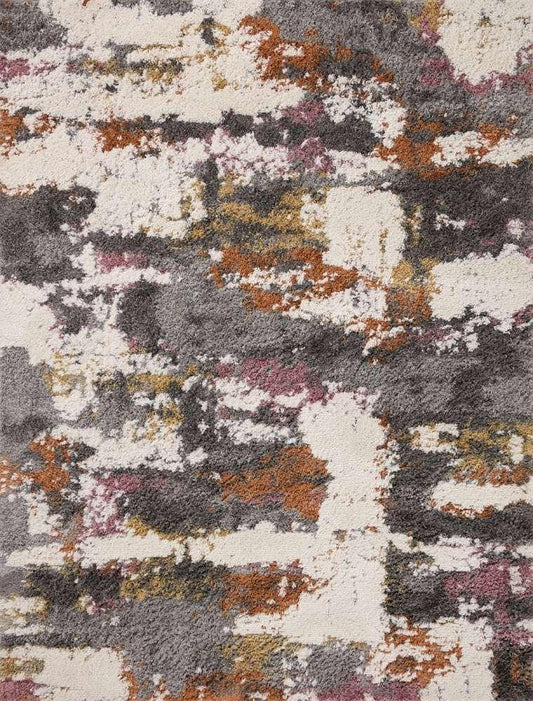 Loloi - Levitt Shag Grey / Multi 5-3in x 7-6in Area Rug - LEVTLEV-04GYML5376 veiw 1