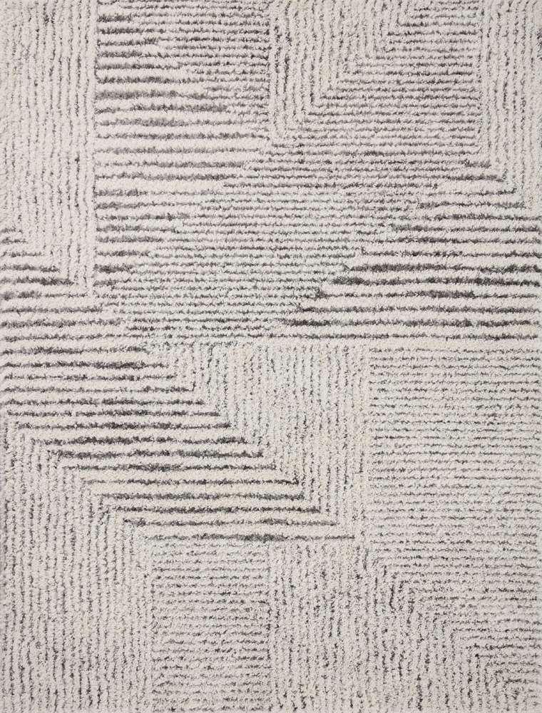 Loloi - Levitt Shag Ivory / Grey 9-3in x 13 Area Rug - LEVTLEV-02IVGY93D0 veiw 1