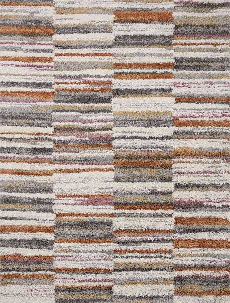 Loloi - Levitt Shag Ivory / Sunset 9-3in x 13 Area Rug - LEVTLEV-03IVSS93D0 veiw 1