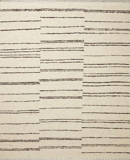 Loloi - Roman Natural / Charcoal 18in x 18in Sample Rug - ROMAROM-04NACC160S veiw 1