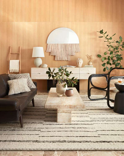 Loloi - Roman Natural / Charcoal 18in x 18in Sample Rug - ROMAROM-04NACC160S veiw 2