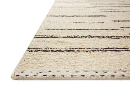 Loloi - Roman Natural / Charcoal 18in x 18in Sample Rug - ROMAROM-04NACC160S veiw 3