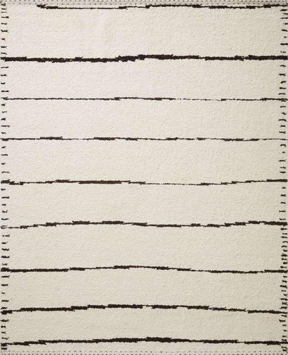 Loloi - Roman Ivory / Black 5-6in x 8-6in Area Rug - ROMAROM-05IVBL5686 veiw 1