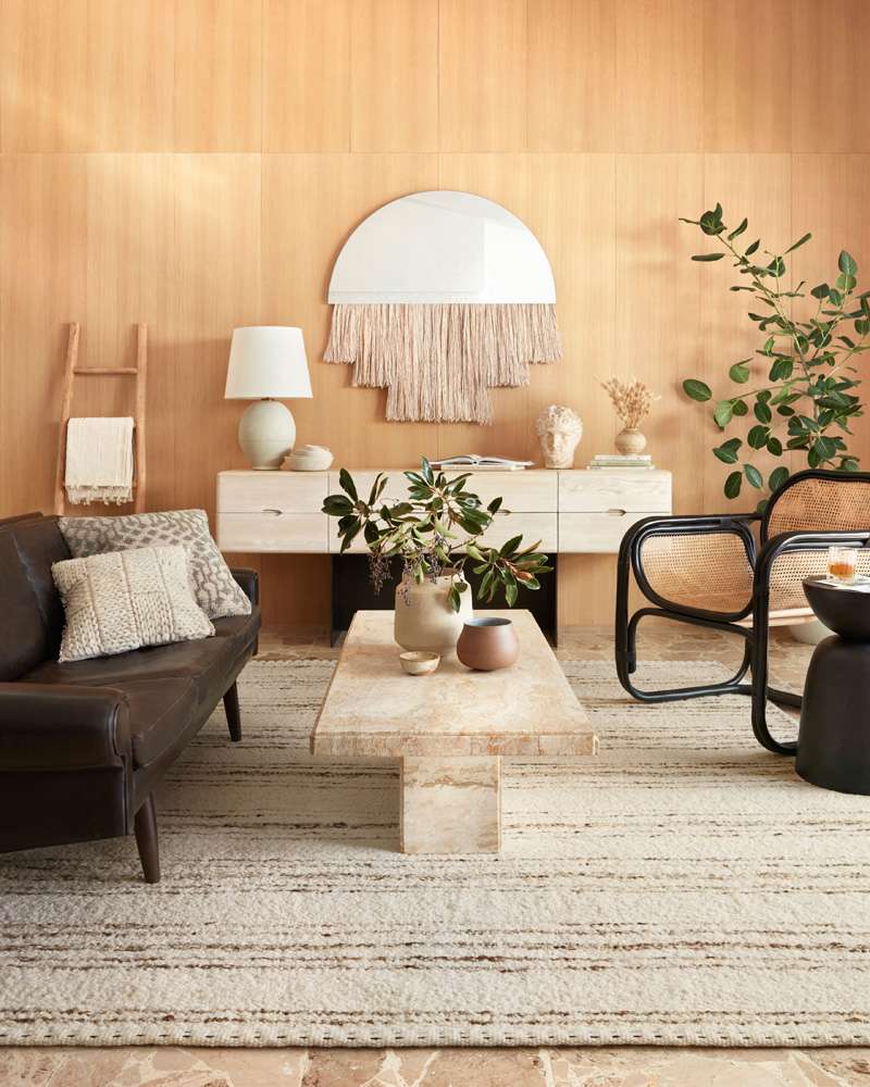 Loloi - Roman Ivory / Pebble 5-6in x 8-6in Area Rug - ROMAROM-02IVPP5686 veiw 2