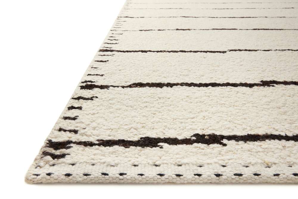 Loloi - Roman Ivory / Black 7-9in x 9-9in Area Rug - ROMAROM-05IVBL7999 veiw 3