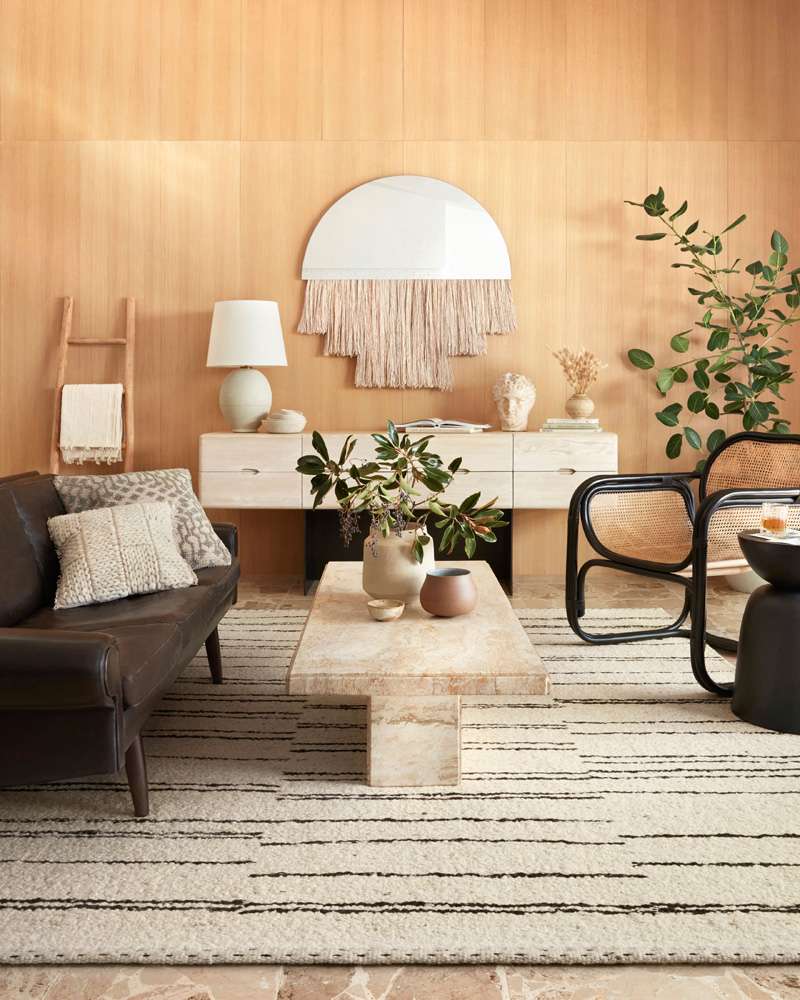 Loloi - Roman Natural / Charcoal 9-6in x 13-6in Area Rug - ROMAROM-04NACC96D6 veiw 2
