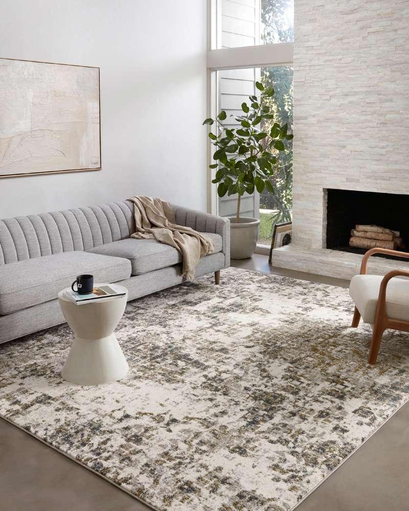 Loloi - Spirit Pewter / Olive 5-3in x 7-6in Area Rug - SPRTSPI-01PWOL5376 veiw 2