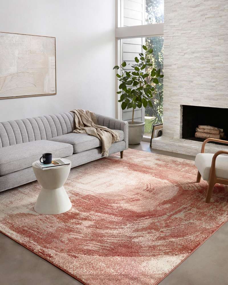 Loloi - Spirit Rose / Spice 5-3in x 7-6in Area Rug - SPRTSPI-03ROSQ5376 veiw 2