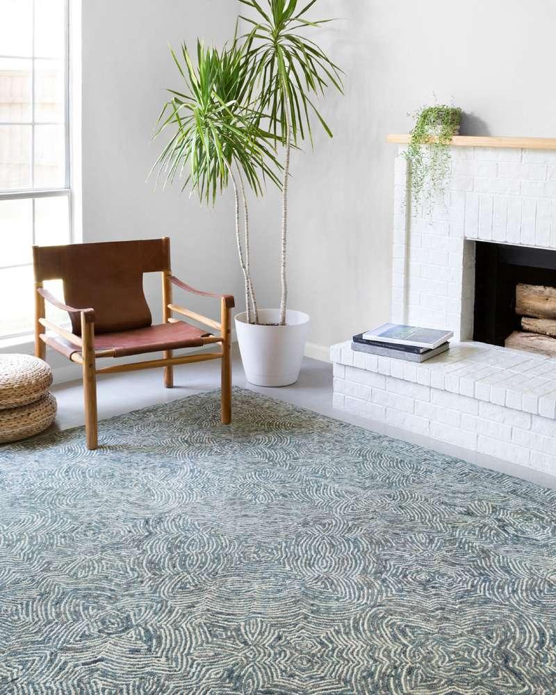 Loloi - Ziva Denim 7-9in x 9-9in Area Rug - ZIVAZV-04DE007999 veiw 2