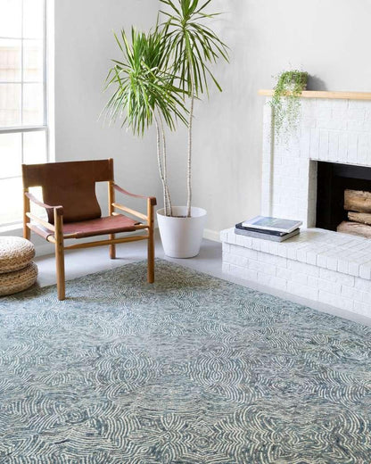 Loloi - Ziva Denim 9-3in x 13 Area Rug - ZIVAZV-04DE0093D0 veiw 2