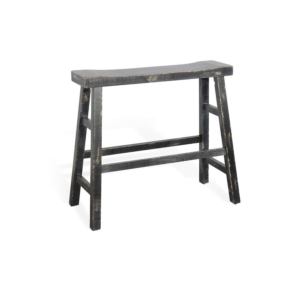 Sunny Designs - Marina -  Black Sand 30H Bench, Wood Seat - 1671BS-30 veiw 1
