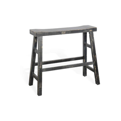 Sunny Designs - Marina -  Black Sand 30H Bench, Wood Seat - 1671BS-30 veiw 1