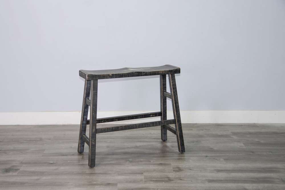 Sunny Designs - Marina -  Black Sand 30H Bench, Wood Seat - 1671BS-30 veiw 4