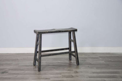 Sunny Designs - Marina -  Black Sand 30H Bench, Wood Seat - 1671BS-30 veiw 4