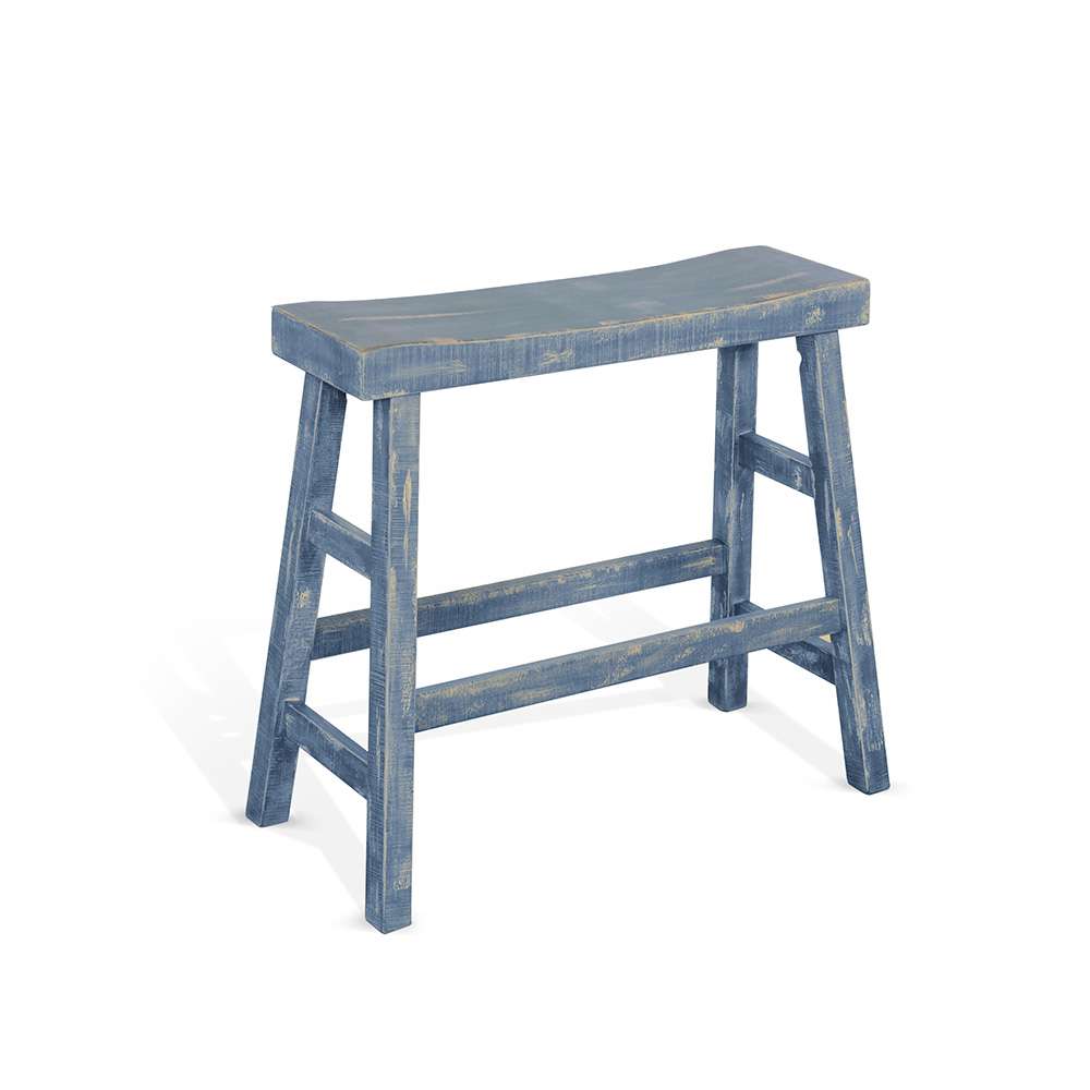 Sunny Designs - Marina -  Ocean Blue 30H Bench, Wood Seat - 1671OB-30 veiw 1