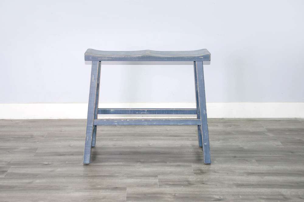 Sunny Designs - Marina -  Ocean Blue 30H Bench, Wood Seat - 1671OB-30 veiw 2