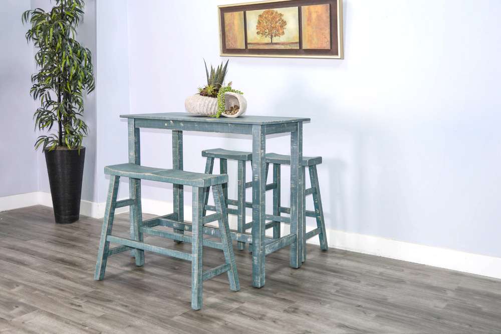 Sunny Designs - Marina -  Sea Grass 30H Bench, Wood Seat - 1671SG-30 veiw 4