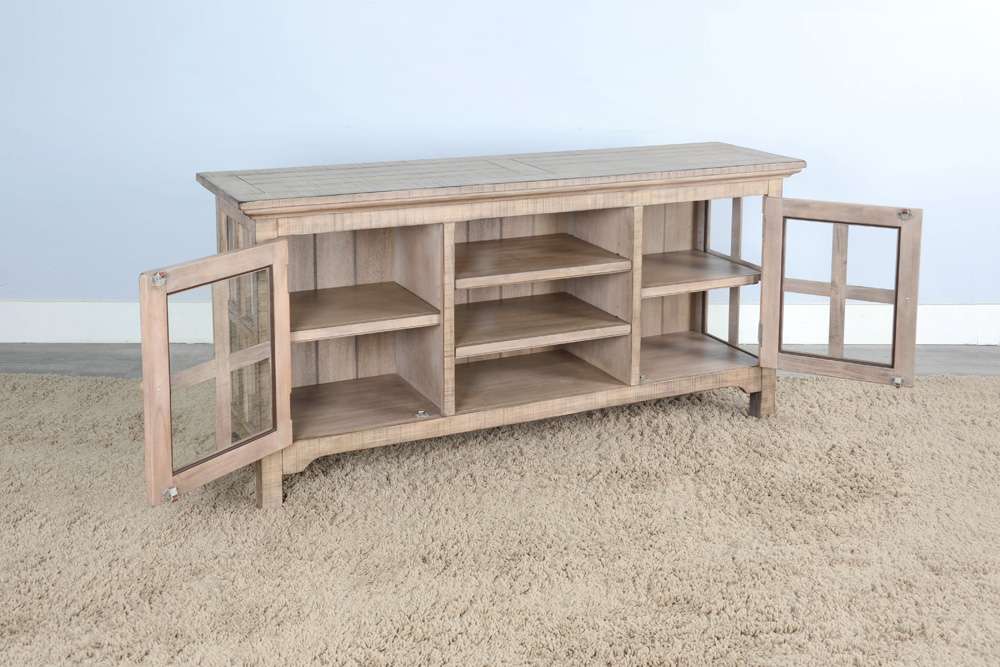 Sunny Designs - Marina -  Beach Pebble TV Console - 3655BP veiw 3