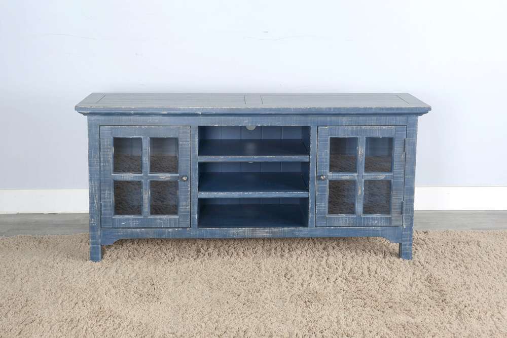 Sunny Designs - Marina -  Ocean Blue TV Console - 3655OB veiw 2