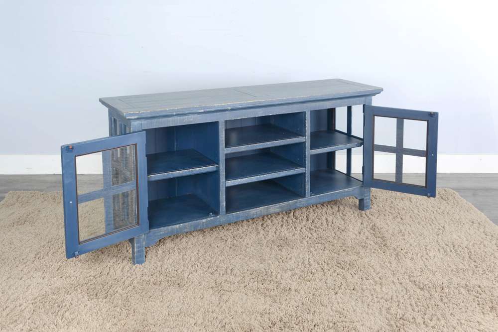 Sunny Designs - Marina -  Ocean Blue TV Console - 3655OB veiw 3