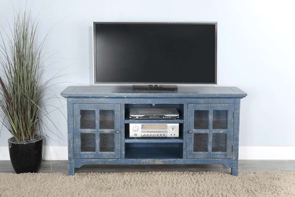 Sunny Designs - Marina -  Ocean Blue TV Console - 3655OB veiw 4