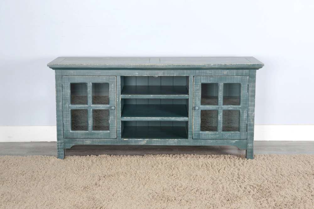 Sunny Designs - Marina -  Sea Grass TV Console - 3655SG veiw 2