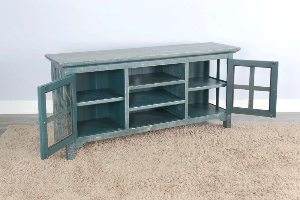 Sunny Designs - Marina -  Sea Grass TV Console - 3655SG veiw 3