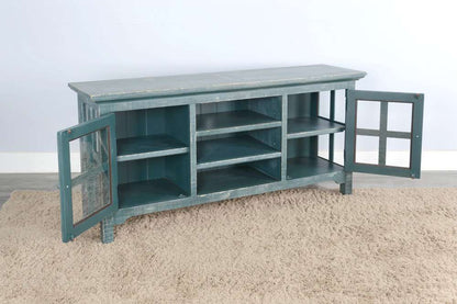 Sunny Designs - Marina -  Sea Grass TV Console - 3655SG veiw 3
