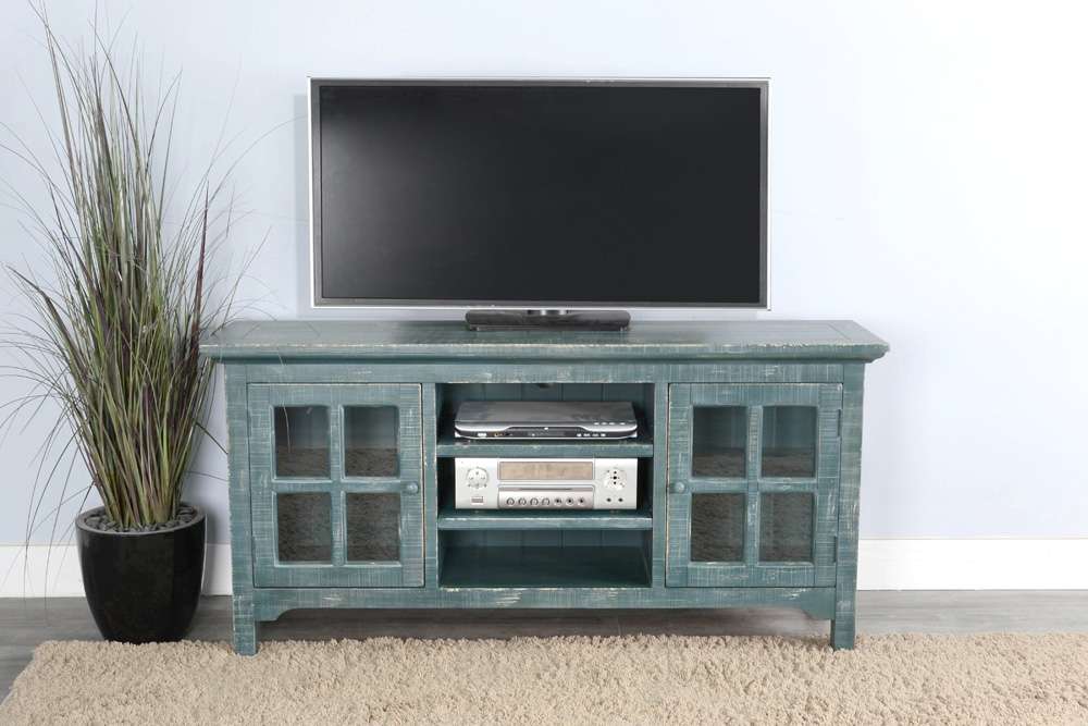 Sunny Designs - Marina -  Sea Grass TV Console - 3655SG veiw 4