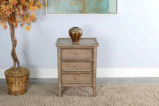 Sunny Designs - Marina -  Beach Pebble End Table - 2080BP veiw 2